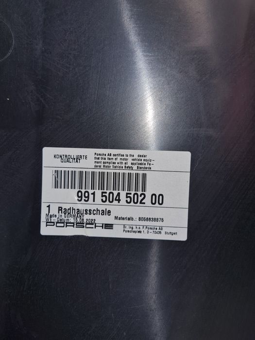 Apărătoare noroi dreapta fata Porsche 911 Carrera /cod-99150450200 OEM