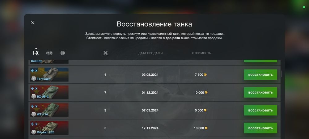 Аккаунт World of tanks