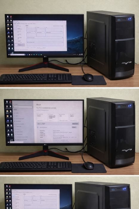 PC Gaming Intel i5-9400F + GTX 1650 4GB + 16GB RAM + Monitor LG