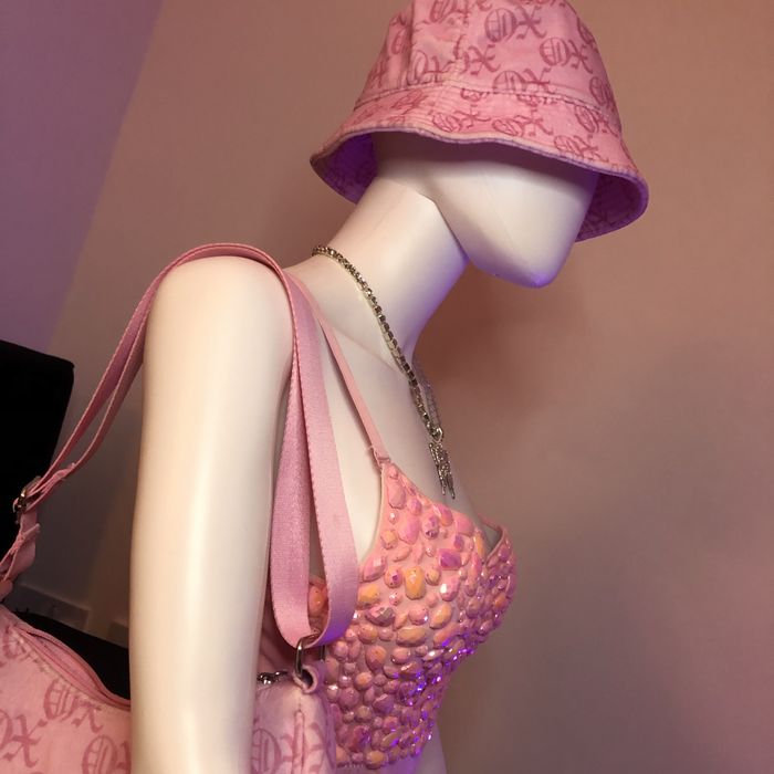 Бюстие/топ с камъни тип корсет