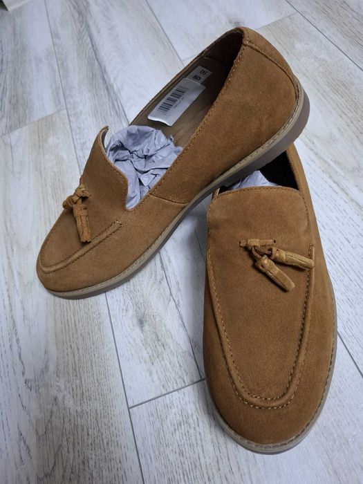 Mocasini River Island, maro, marimea 45, pret fix 100 lei