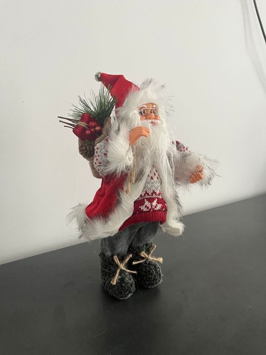 Mos Craciun cu Sac Cadou 31cm Ideal De Craciun La Casa Ta