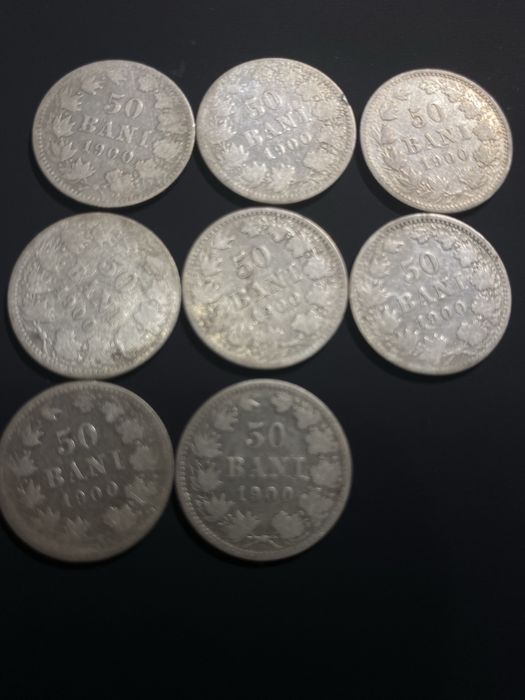 Lot 9 x 50 bani 1900