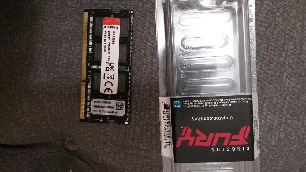 Memorie notebook Kingston KF316LS9IB/8 8 GB DDR3L, 1600MHz CL9 NOU