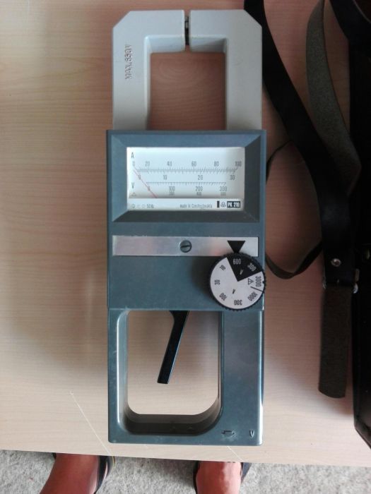 Клещови ампермер волтмер PK 210 Чехословакия