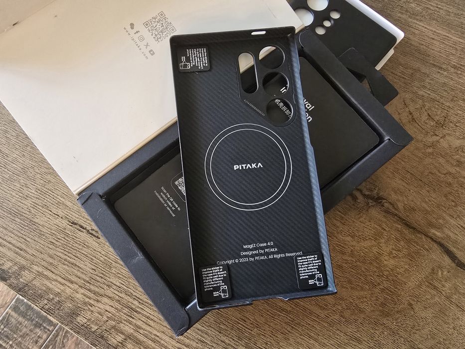 Pitaka Samsung S24 Ultra + Кожен Samsung оригинален кейс