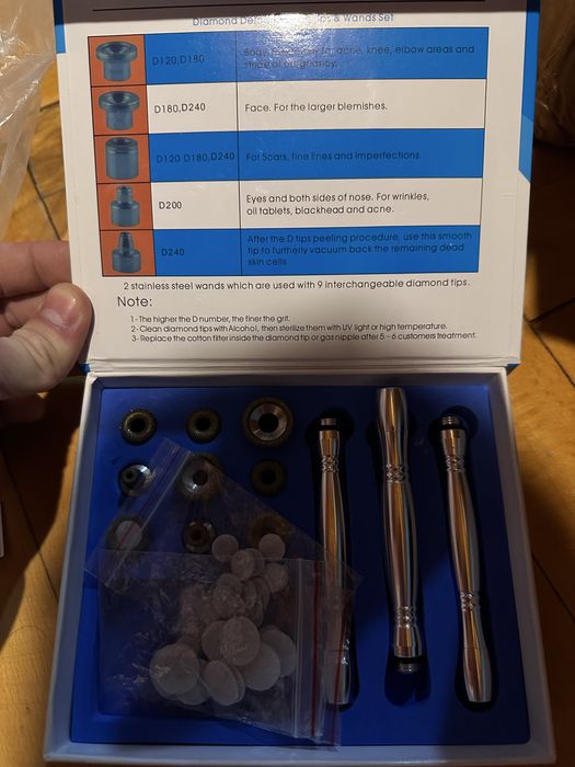 Aparat dermabraziune 3 in 1 cu diamant nou cosmetica profesional