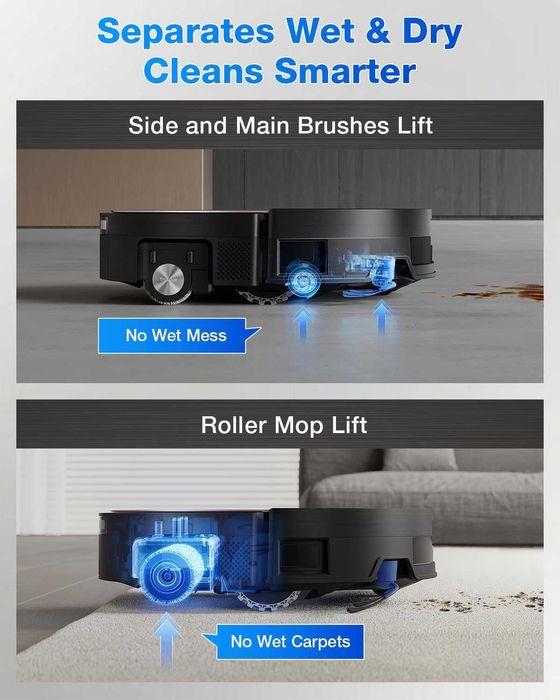 РОБОТ прахосмукачка ECOVACS DEEBOT X11 OmniCyclone 19500Pa [НОВА]