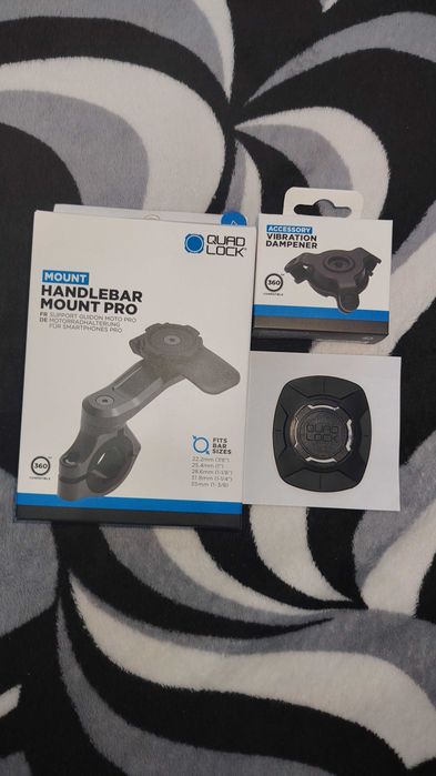 QuadLock Handlebar Pro + amortizor + adaptor (TOATE 3 INCLUSE)