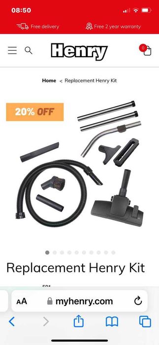 Мешки и Акксесуры для пылесоса Henry Hoover