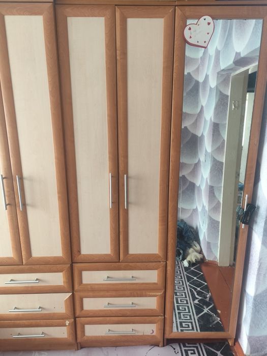 Кровать ,детская горка, шкаф