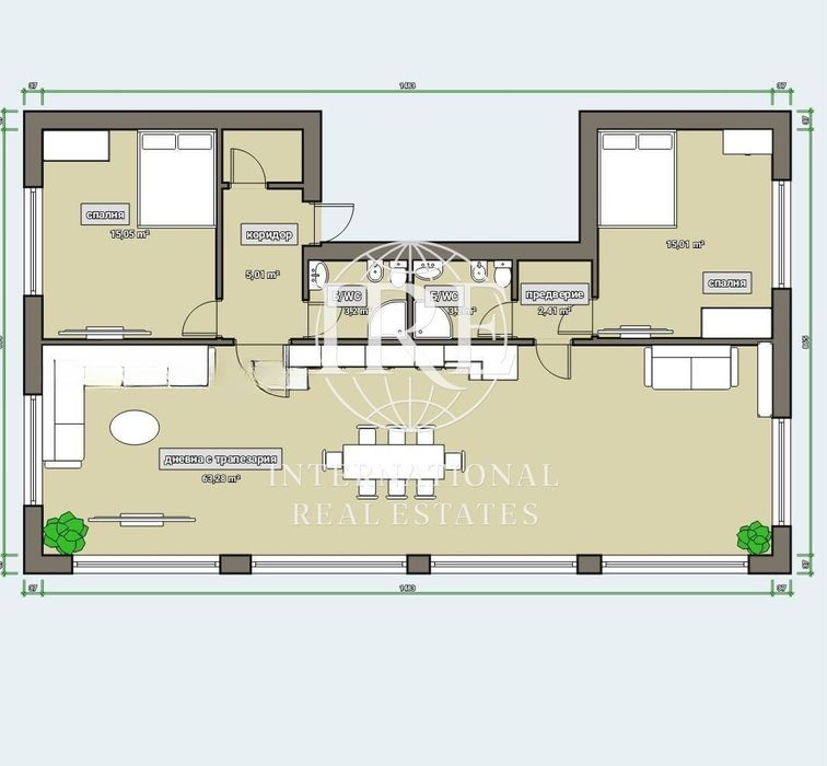 Тристаен апартамент, ново строителство, бутикова сграда!