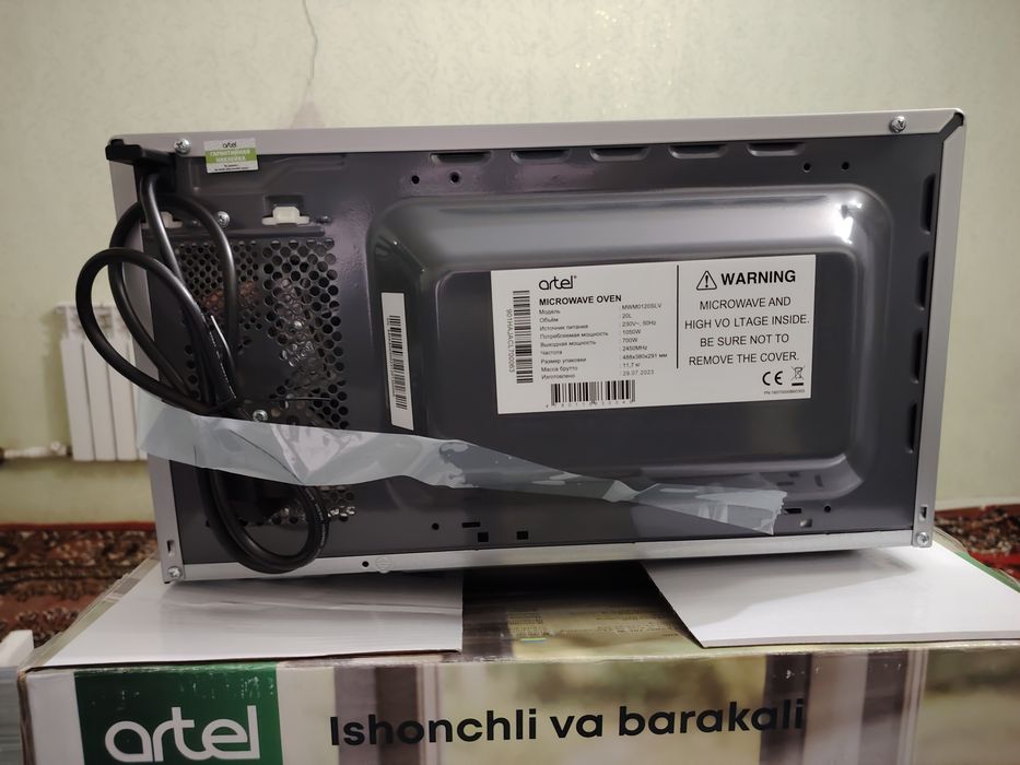Yangi Artel Mikroto‘lqinli Pech (Mikrovolnovka) 20L – Ishlatilmagan