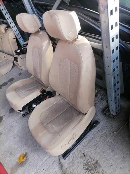 Interior textil crem Audi A6 4G 2012 incalzire memorii reglaj electric