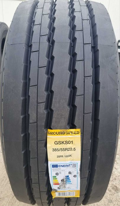 385/55 R22.5, 160K, GROUNDSPEED, GSKS01, Anvelope remorca M+S