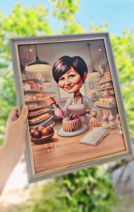 Шарж по фотографии