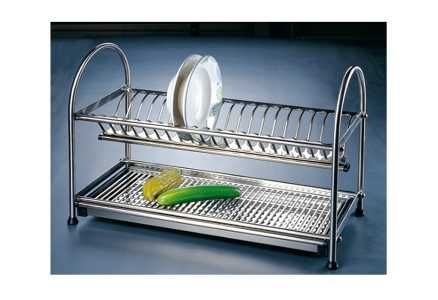 Неръждаема поставка за чинии с отцедник 308