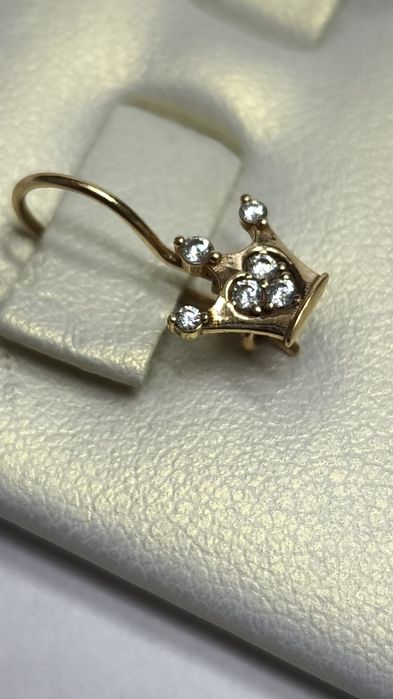 Серьги из красного золота