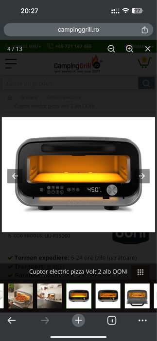 Cuptor de pizza Ooni Volt 2 NOU