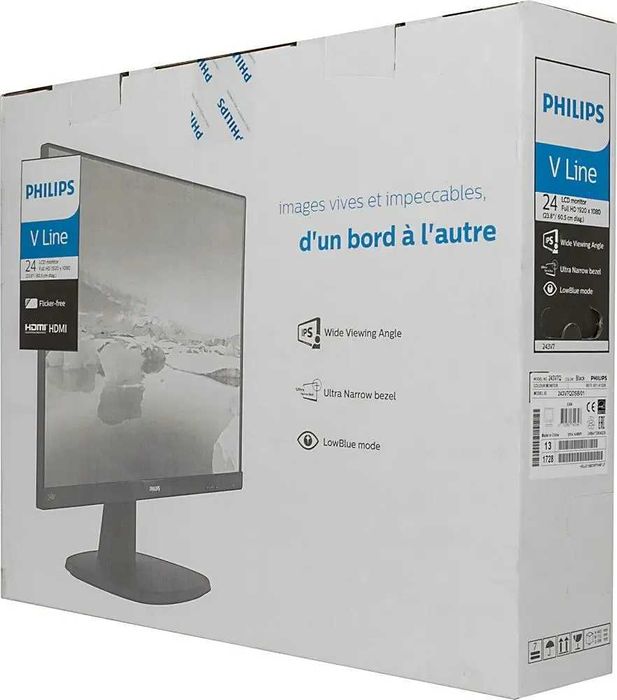 Монитор 23.8" Philips 243V7QDSB, Black