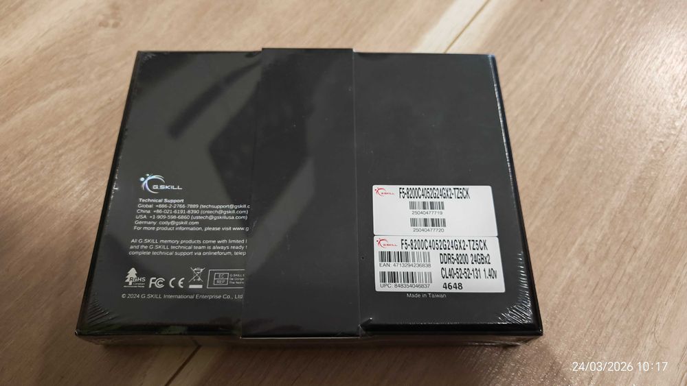 DDR5 RAM G.Skill Trident Z5CK 48GB 8200MHz, 2x24GB, CUDIMM