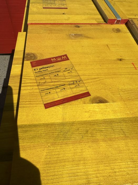 Panouri cofraje KAUFMANN K1, placa galbena , placi tip doka, lana