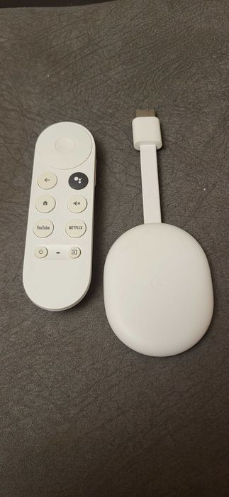 Google Chromecast TV, 4K, HDMI, Bluetooth, Wi-Fi, Alb model GZRNL fuctional 300 lei Fix Multumesc