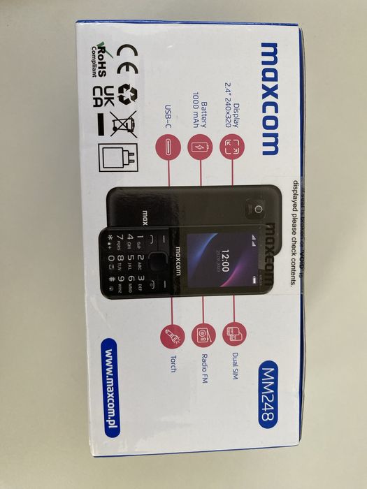 Telefon MAXCOM , dual sim, black