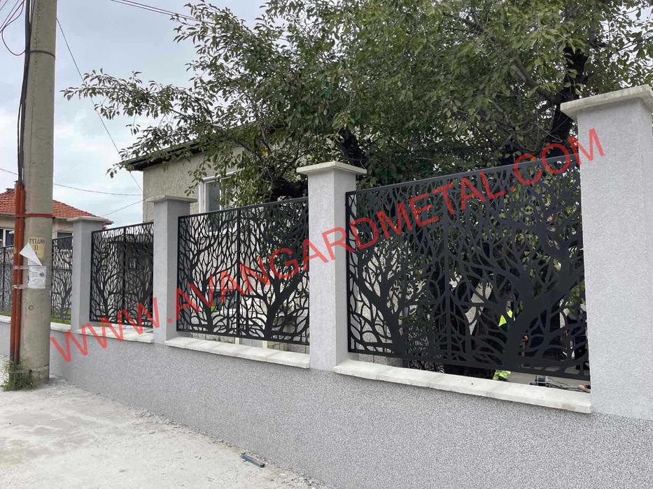 Лазерно рязане на метални решетки за врати огради и други