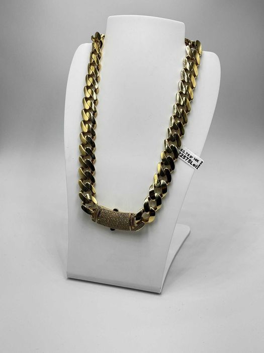 Lant Cuban Aur 14K / 53.75 Grame / Factura / Garantie #48940