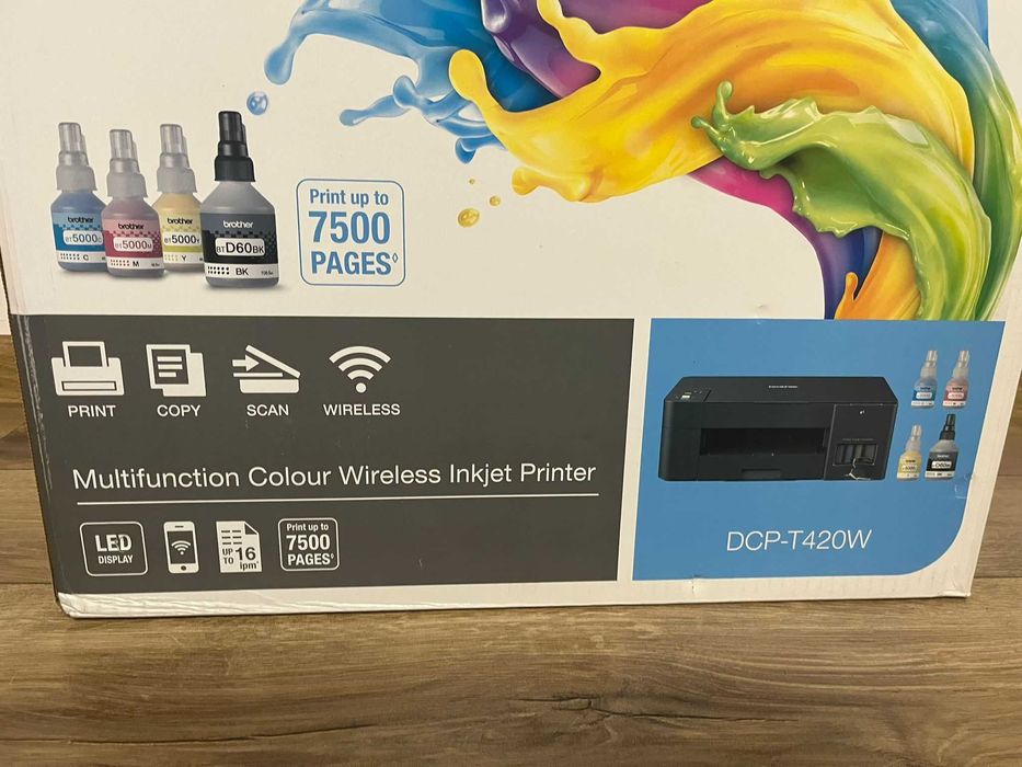 Imprimanta Multifunctionala Brother DCP-T420W A4, color Wireless
