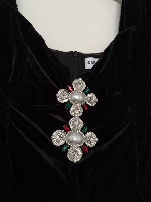 Рокля Self portrait; Сако Elisabetta Franchi