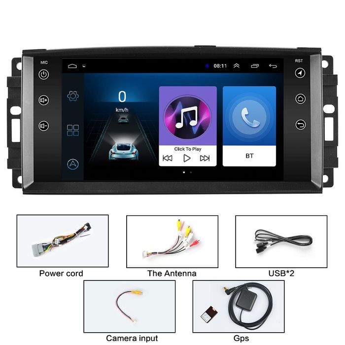 Мултимедия android Jeep Compass Commander навигация андроид + камера