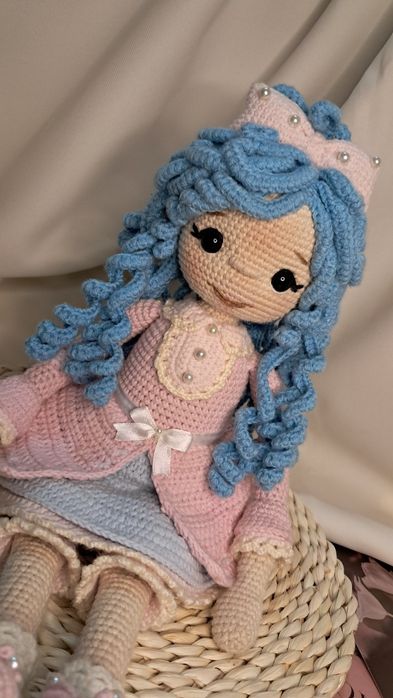 Вязаная Мальвина ручной работы