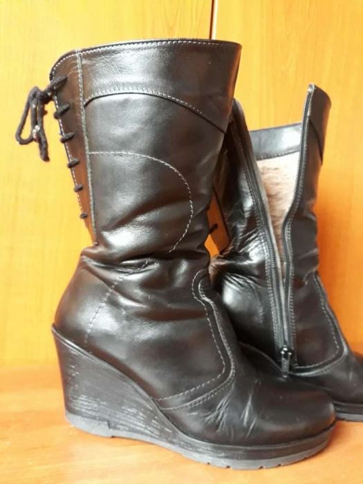 ghete din piele imblanite