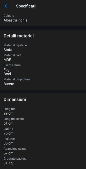 Fotoliu NOU (Kooper) culoare albastru