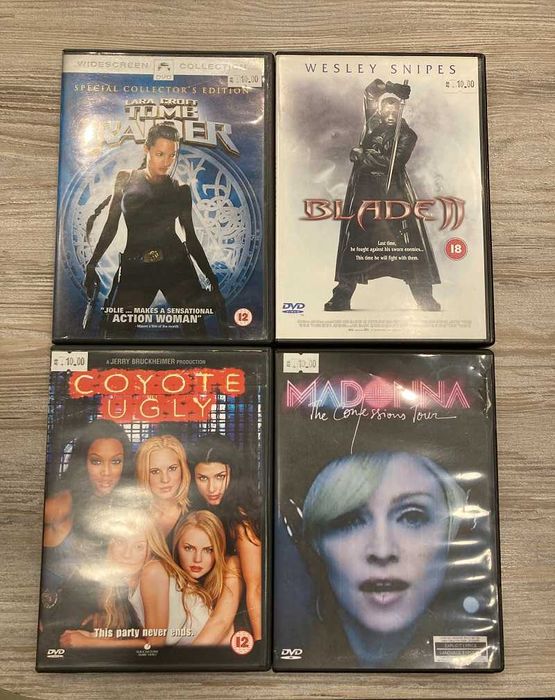 Оригинални DVD дискове с филми и музика