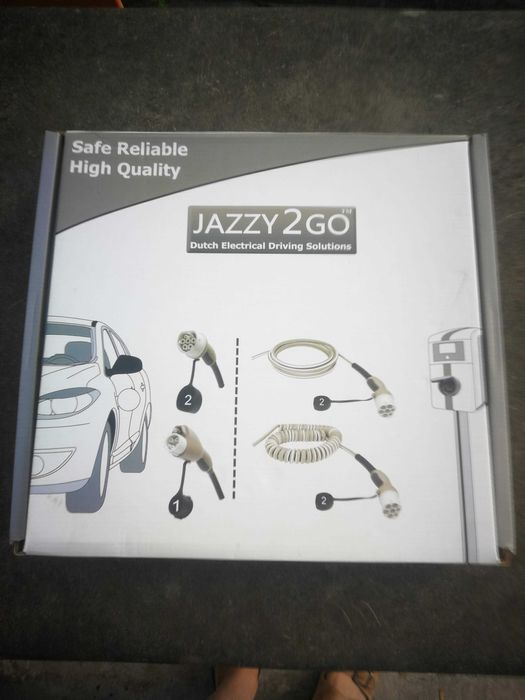 кабел за зареждане на автомобил Тип 2 към Тип 1, най-висок клас.