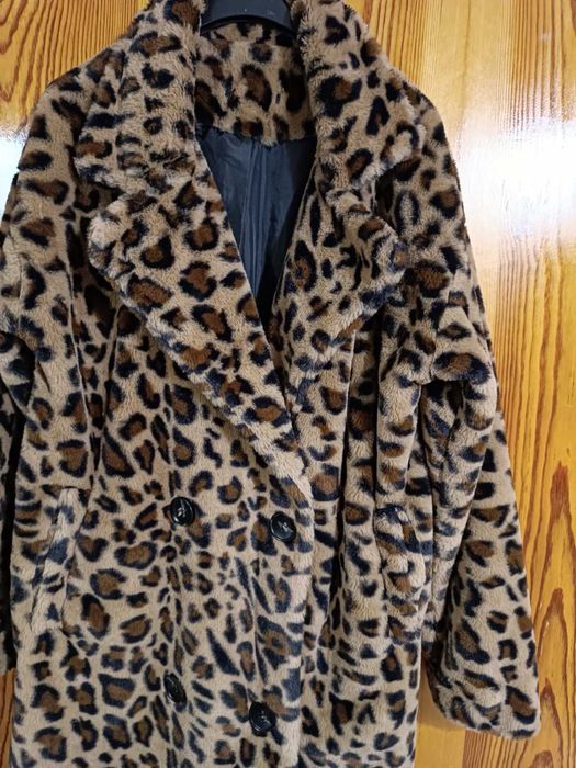Палто с леопардова шарка