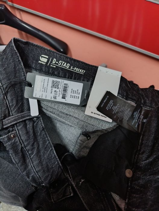 Оригинални дънки G-Star Raw D-Staq W34 W36  нови мъжки сиви
