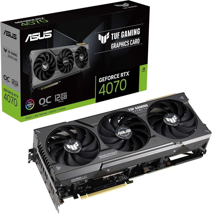 Placa video ASUS TUF Gaming GeForce RTX 4070 12GB GDDR6X OC Edition