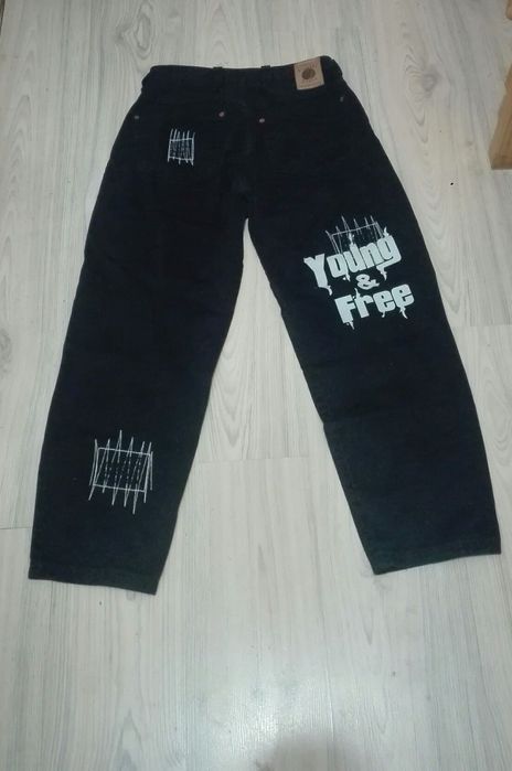 Blugi barbatesti negri largi Picaldi