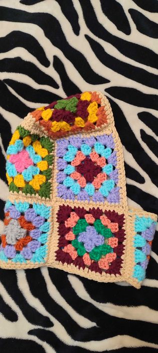 Капор, варежки, воротник мех, ремни