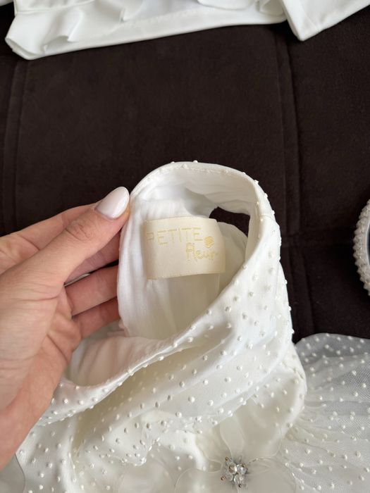 Марков комплект за кръщене (рокля Petite Fleur) 92-98см