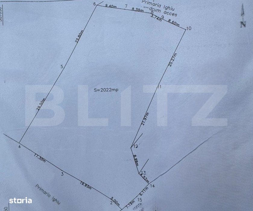 Teren intravilan 2022mp, zona Sard