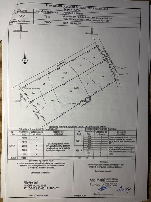 Teren intravilan 3.000 mp în Păun – utilități la poartă, lângă pădure