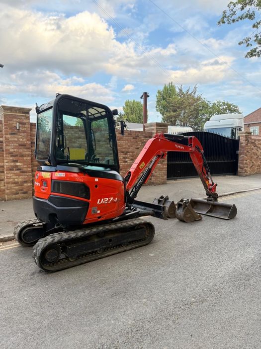 Vand miniexcavator Kubota U27-4 2018