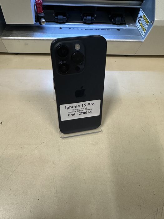 Iphone 15 pro / garantie / impecabil / folie sticla cadou