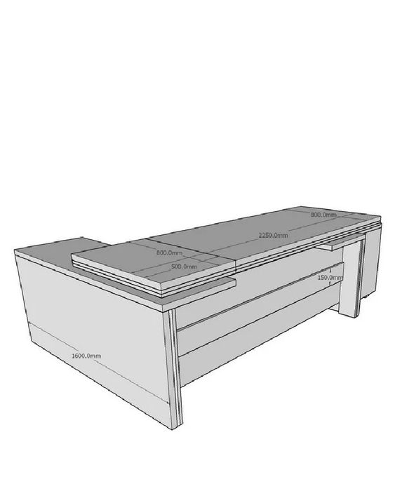 Birou manager Expert este o piesa de mobilier de birou, in forma de L