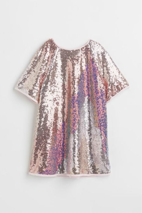 Нарядное платье с пайетками H&M. 110 р-р.